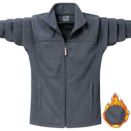 9Xl Men Autumn Winter Jacket Thickened Warm Fleece Parka Coat Spring Casual Wear Tactical 211126