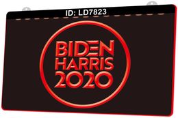 LD7823 Joe Biden President Light Sign 3D Engraving