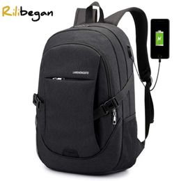 Quality Large Capacity USB Charging Men Backpack 16 Inch Laptop Backpack for Men Computer Male Bag Business Travel Backpack 210929