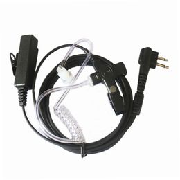 10pcs 2pin Surveillance Headset Earpiece Air Acoustic Mic PTT For Motorola CP160 CP180 CP200 CP250 CP300 GP2000 GP2100/3188