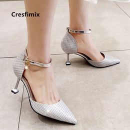 Women Fashion Pointed Toe Silver Wedding High Heel Shoes Ladies Classic High Quality Golden Stiletto Heels Zapatos Dama G5796 210427