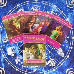 party box game UK - Spanish The Angel Of love Oracle Deck Tarot Cards And PDF Guidance Divination Entertainment Party Board Game 44Pcs Box