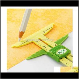 Notions & Tools Apparel Drop Delivery 2021 5-In-1 Sliding Gauge With Nancy Zieman Measuring Sewing Tool(Two Size You Can Choose)1 2X6Lx