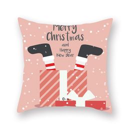 Christmas Pillowcase Santa Cluas Elk Pillow Covers Merry Christmas Decoration for Home Xmas Ornaments 32 Styles JJA9100