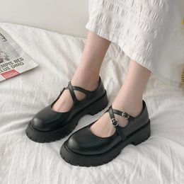 Women Student Shoes Japanese Style Ankle Strap Round Toe lolita Shoes Cute Lolita JK Girls Mary Jane Shoes Harajuku