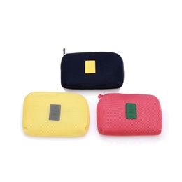 Travel Bag Polyester Mens Woman Travel Organiser For Date Line SD Card USB Cable Digital Earphone Wholesale cute gym bags