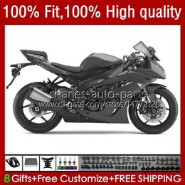 Injection Bodywork For KAWASAKI NINJA ZX 6R 6 R 636 600 CC 600CC ZX600C 13No.191 ZX636 ZX6R 09 10 11 12 ZX-636 ZX-6R 2009 2010 2011 2012 ZX600 09-12 OEM Fairing glossy grey