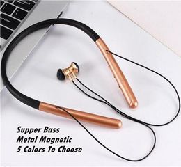 M20 TWS Wireless Neckband earphones Metal Magnetic Built-in Mic Supper Bass Headset With Retail Package