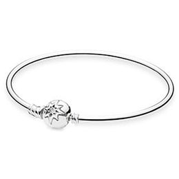 NEW 2021 100% 925 Sterling Silver Snow Diamond Bracelet Fit DIY Original Fshion Jewellery Gift