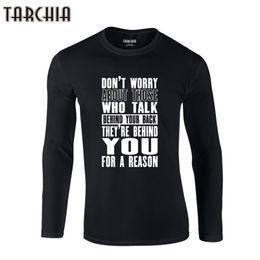 TARCHIA Inspiring Motivation Quote T-Shirts Brand Clothing Tshirt Men Trend Slim Fit Long Sleeve T Shirt Mens 100% Cotton 210409