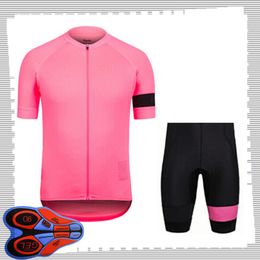 RAPHA team Cycling Short Sleeves jersey (bib) shorts sets Mens Summer Breathable Road bicycle clothing MTB bike Outfits Sports Uniform Y21041479