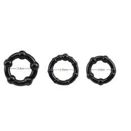 Cockrings 3 Pcs/Pack Size Time Delay Ring Cock Rings Adult Products Male Flexible Stay Donuts Dia.2cm/2.15cm/2.3cm