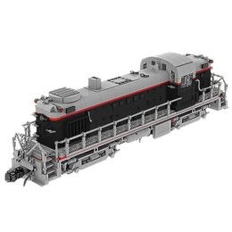 Moc Train Station High Tech Railway MOC Union Pacific Alco RS-2(1:38) Model Building Blocks Bricks Train Model Toy For Children Q0624