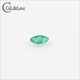 2 Mm * 4 Mm Natural SI Grade Emerald Loose Gemstone Marquise Cut Real Emerald Loose Gemstone for Jewellery DIY H1015