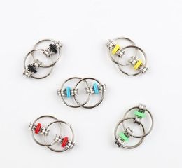 Fidget Spinner Key Ring metal gyro toy Decompression Toy Professional EDC stress release toy Key Ring Fidget fidget chain