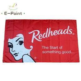 Redheads Red Flag 3*5ft (90cm*150cm) Polyester Banner decoration flying home & garden flags Festive gifts