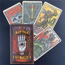 Del Toro Tarot Deck Fate Divination Board Game for Adult English Version Oracles Playing Card Gift Toy