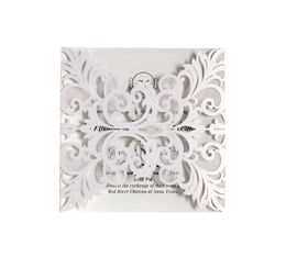 2021 The Vintage Garden-Ivory Laser Cut Lace Inspired Wrap With Peach Floral Invitation, Elegant Party Invites