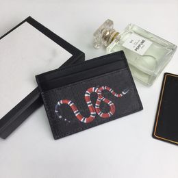 black snake pattern Classic Men Women Credit Card Holder Fashion Mini Small Wallet Handy Slim Bank Card holder2572