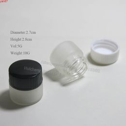 500 x 5G Empty Frost Glass Sample Cream Containers 5cc Bottle 5ml Mini Containergoods qty