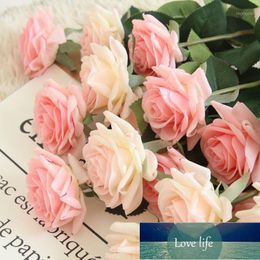 Decorative Flowers & Wreaths 11PCs/Lot Feel Real Touch Fake Rose For Wedding Decor Valentine's Day Bouquet Artificial Home Decoration1 Factory price expert design