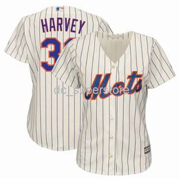 Custom sewing Matt Harvey New York Home Ivory Cool Base Jersey Baseball Jersey S-2XL