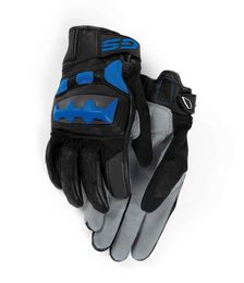 3 Colour Motorcycle Motorcross GS Gloves For BMW Motorrad Black/Red/Blue Leather Racing Team Gloves All Sizes S-XXL H1022