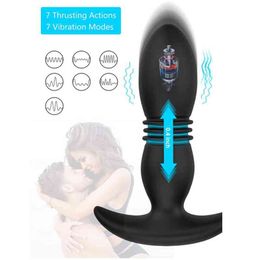 10 Frequency Remote Control Anal Plug Vibrators For Couple Wearable Dildo Female G Spot Stimulator Massager Masturbator 210630