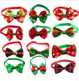 50pc/lot Halloween Christmas Holiday Pet Puppy Dog Cat Bow Ties Cute Neckties Collar Accessories Grooming Supplies