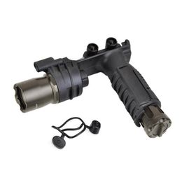 Tactical M910A Gun Light LED High Output Flashlight with Picatinny Weaver Mount Foregrip and Weapon Light Combined