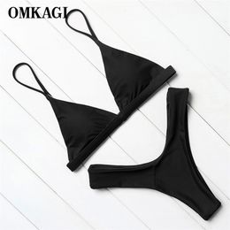 OMKAGI Sexy Bikini Swimwear Women Biquini Push Up Set Swimming Swimsuit Bathing Suit Beachwear Maillot De Bain Femme 210630