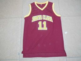 11 Steve Nash Santa Clara Away College Throwback Basketball Jerseys, Stitched 1996-97 Retro