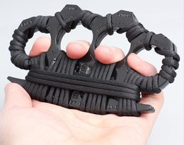 Metall Strong Knuckle Duster Tjock Zink Alloy Iron Fist Självförsvarsverktyg för EDC-fönsterbrytare utomhus