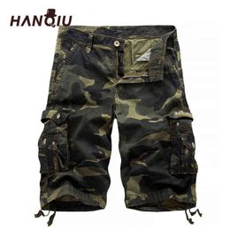 2020 Military Camo Cargo Shorts Summer Fashion Camouflage Multi-Pocket Homme Army Casual Shorts Bermudas Masculina H1210
