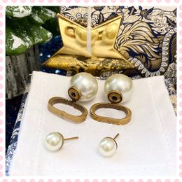 2021 Fashion Women Earings Jewelry Luxurys Designers chandeliers Earrings Studs Pearl 925 Des Boucles D'oreilles dangle 21041404DQ