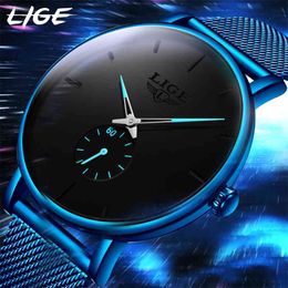 Watch Men LIGE Clearance Sale $ 14.99 Fashion Business Men Watches Top Brand Luxury Waterproof Casual Simple Quartz Watch 210407