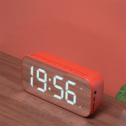 A18 Mini Mirror Alarm Clock Speakers Smart Wireless Bluetooth Speaker with Stereo Sound Effect goods high quality ottie