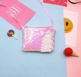 Children Shoulder Bag Backpacks Kids Sequins Cross Body Bag Satchel Purse Zipper Small Coin Purses