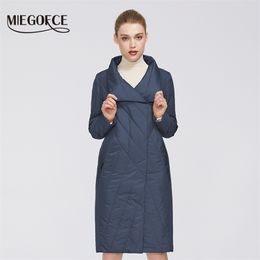 MIEGOFCE Women Coat Medium Length Resistant Collar Has Double Cold Protection Warm Jacket 211013