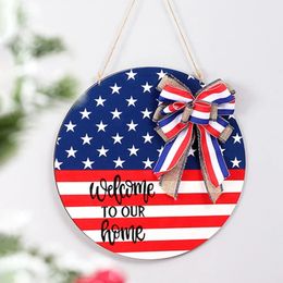 American Independence Day Party Wooden Door Decoration On The Market Flag Home Decorative Doors Festival Supplies