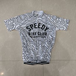 2024 Speed Club White Cycling Jersey Summer Breathable MTB Bike Clothes Short Sleeve Bicycle Clothing Hombre Ropa Maillot Ciclismo