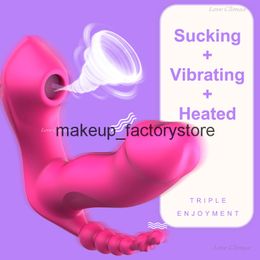 sex toy massager massage 3in1 wireless panty vibrator wearable sucking gspot clit stimulator heated vagina anal plug orgasm dildo female sex toy adult 0jlx