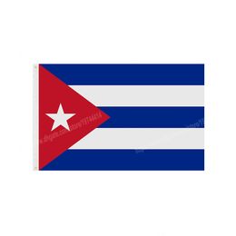 Cuba Flags National Polyester Banner Flying 90 x 150cm 3 * 5ft Flag All Over The World Worldwide Outdoor can be Customized