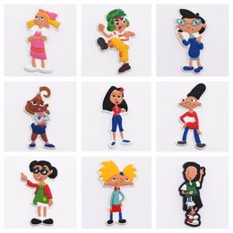 2022 NEW Cartoon PVC Cute Style Shoe Charms Clog Shoes Decorations Wristband Accessories Birthday Party Gifts for Boys and Girls