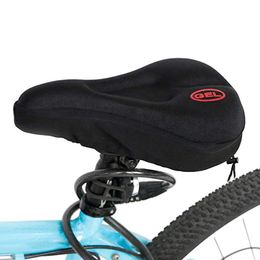 Mountain Road Bike Saddle Seat Silicone Cushion Soft Gel Padded Cushion Cover Bicycle Accessories e Part