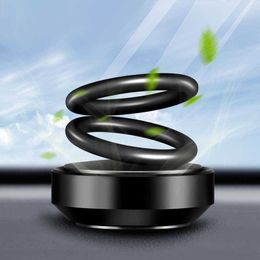 2019 New Arrival Car Double Loop Rotary Suspension Air Freshener Dashboard Perfume Seat Auto Aromatherapy Alloy Diffuser