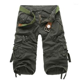 Men Shorts Summer Combat Army Casual Work Cargo Pants With Multi-pockets CX171