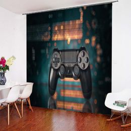 Curtain & Drapes Video Game Gamepad Window Gaming Boys Gamer Curtains For Kids Teens Room Decor Adult Bed