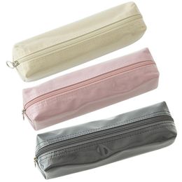 Pencil Bags 2021 Simple Cute Waterproof Pen Case Cosmetic Bag Organiser With Zipper Large Capacity Portable Xmas Birthday Gifts