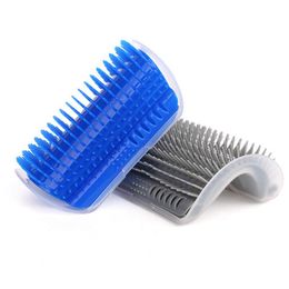 Cat Toys 4 Color Pet Toy Corner Cats Brush Comb Play Plastic Scratch Bristles Arch Massager Self Grooming Scratcher Roduct208s